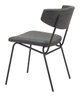 Charon Vintage Black Dining Chair (Set of 2) - Ornate Home