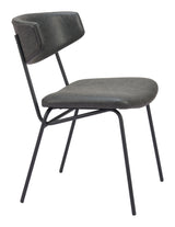 Charon Vintage Black Dining Chair (Set of 2) - Ornate Home