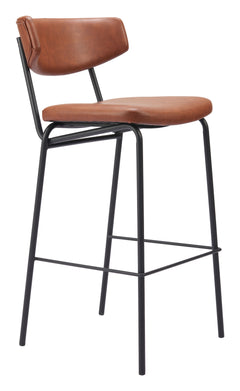 Charon Vintage Brown Barstool (Set of 2) - Ornate Home