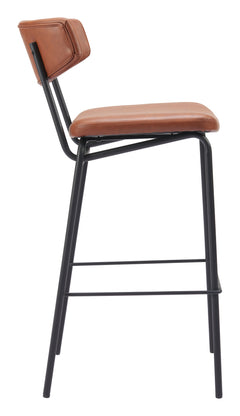 Charon Vintage Brown Barstool (Set of 2) - Ornate Home