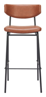 Charon Vintage Brown Barstool (Set of 2) - Ornate Home