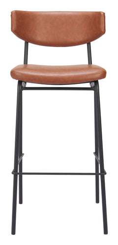 Charon Vintage Brown Barstool (Set of 2) - Ornate Home