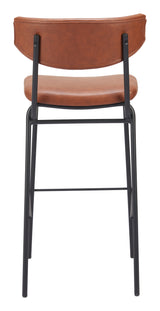 Charon Vintage Brown Barstool (Set of 2) - Ornate Home