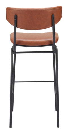 Charon Vintage Brown Barstool (Set of 2) - Ornate Home