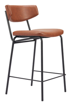 Charon Vintage Brown Counter Stool (Set of 2) - Ornate Home