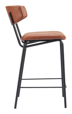 Charon Vintage Brown Counter Stool (Set of 2) - Ornate Home