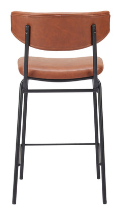 Charon Vintage Brown Counter Stool (Set of 2) - Ornate Home