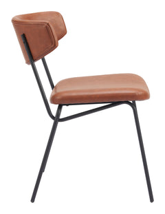 Charon Vintage Brown Dining Chair (Set of 2) - Ornate Home