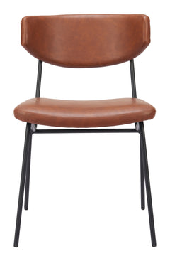 Charon Vintage Brown Dining Chair (Set of 2) - Ornate Home