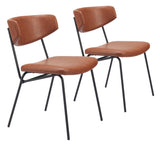 Charon Vintage Brown Dining Chair (Set of 2) - Ornate Home
