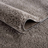 Charven Charcoal Subtle Wavy Abstract Modern Minimalist Polyester Machine Woven Area Rug - Clearance - Ornate Home