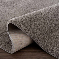 Charven Charcoal Subtle Wavy Abstract Modern Minimalist Polyester Machine Woven Area Rug - Clearance - Ornate Home