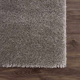Charven Charcoal Subtle Wavy Abstract Modern Minimalist Polyester Machine Woven Area Rug - Clearance - Ornate Home