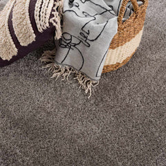 Charven Charcoal Subtle Wavy Abstract Modern Minimalist Polyester Machine Woven Area Rug - Clearance - Ornate Home