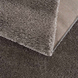 Charven Charcoal Subtle Wavy Abstract Modern Minimalist Polyester Machine Woven Area Rug - Clearance - Ornate Home