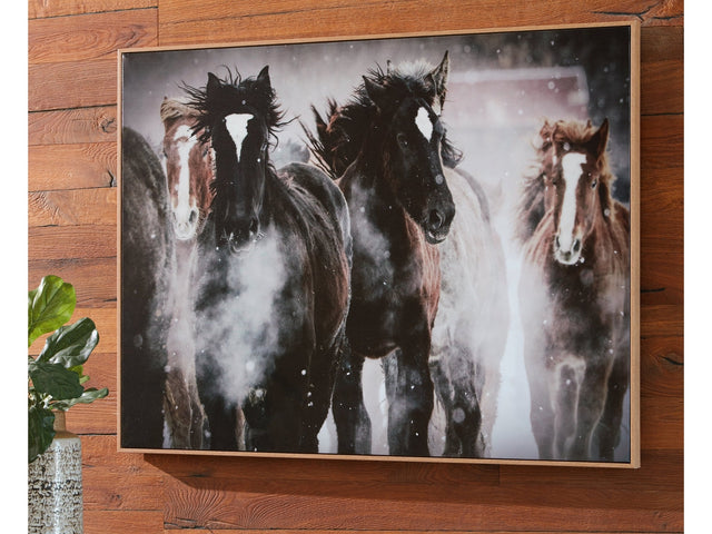 Chaseburn Brown/Black/White Wall Art - Ornate Home