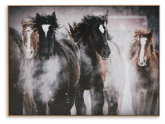 Chaseburn Brown/Black/White Wall Art - Ornate Home