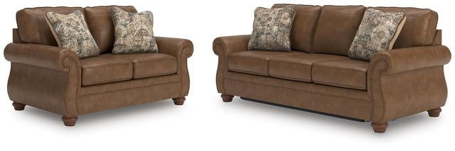 Chasemore Earth Queen Sofa Sleeper and Loveseat - Ornate Home
