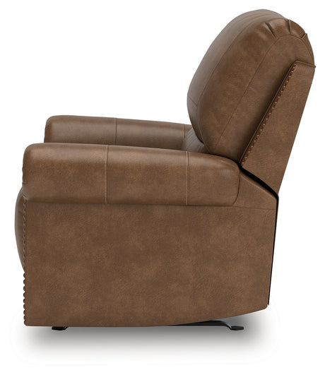 Chasemore Earth Swivel Glider Recliner - Ornate Home