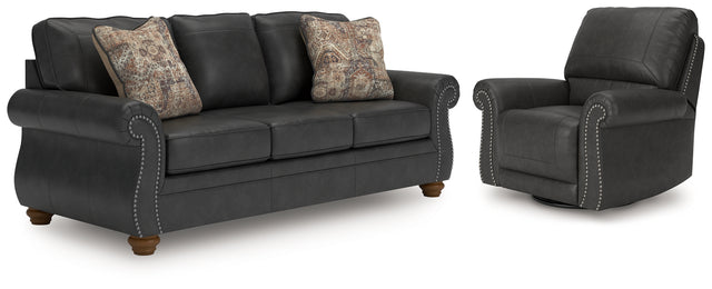 Chasemore Granite Sofa and Recliner - Ornate Home