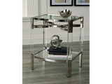 Chaseton Clear/Silver Finish Accent Table (Online Special Price) - Ornate Home