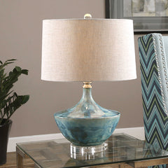 Chasida Blue Ceramic Lamp - Ornate Home