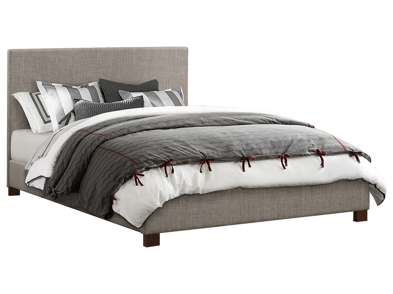 Chasin Gray Queen Platform Bed - Ornate Home