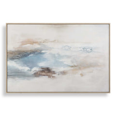 Chasing Blue Multicolor Coastal Canvas Art - Ornate Home