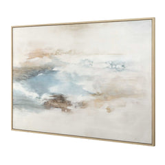 Chasing Blue Multicolor Coastal Canvas Art - Ornate Home