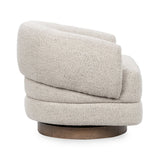 Chassia Dusty Beige Swivel Chair - Ornate Home