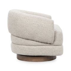 Chassia Dusty Beige Swivel Chair - Ornate Home
