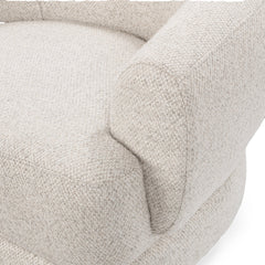 Chassia Dusty Beige Swivel Chair - Ornate Home
