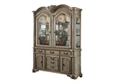 Chateau De Ville Antique White Buffet & Hutch - Ornate Home