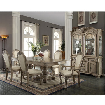 Chateau De Ville Antique White Side Chair (Set of 2) - Ornate Home