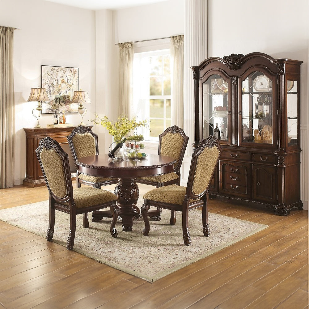 Chateau De Ville Beige/Espresso Side Chair (Set of 2) - Ornate Home