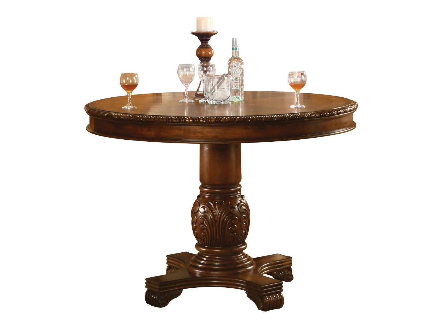 Chateau De Ville Cherry Round Counter Height Table - Ornate Home