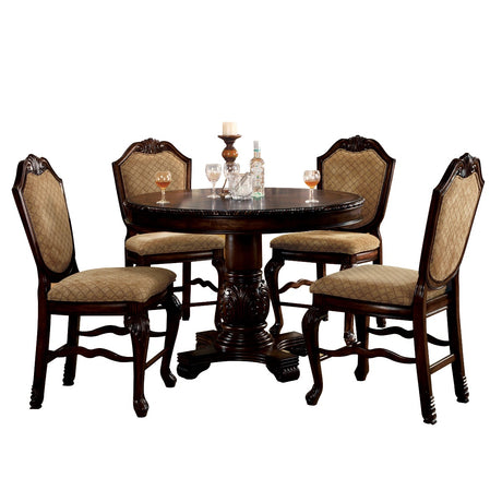 Chateau De Ville Espresso Counter Height Table - Ornate Home