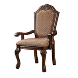 Chateau De Ville Fabric & Cherry Arm Chair - Ornate Home