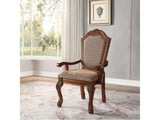 Chateau De Ville Fabric & Cherry Arm Chair - Ornate Home