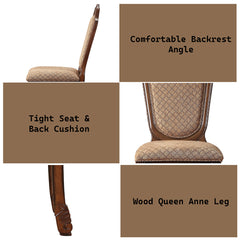 Chateau De Ville Fabric & Cherry Side Chair - Ornate Home