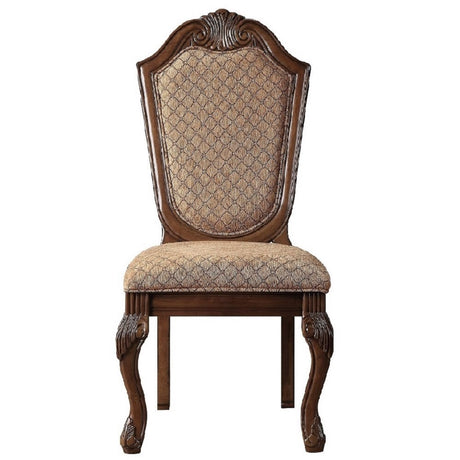 Chateau De Ville Fabric & Cherry Side Chair - Ornate Home