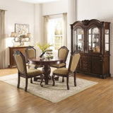 Chateau De Ville Fabric & Espresso Side Chair - Ornate Home
