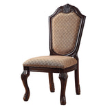 Chateau De Ville Fabric & Espresso Side Chair - Ornate Home