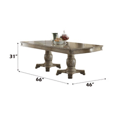 Chateau de Ville Antique White Dining Table - Ornate Home