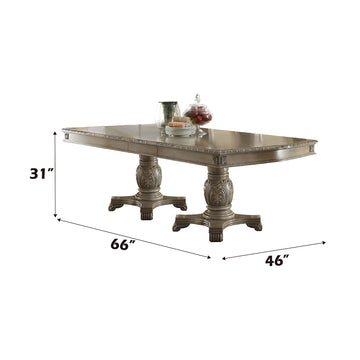 Chateau de Ville Antique White Dining Table - Ornate Home
