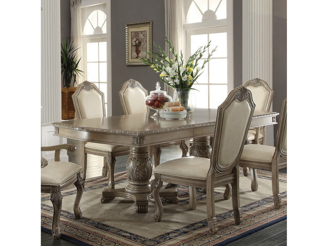 Chateau de Ville Antique White Dining Table - Ornate Home