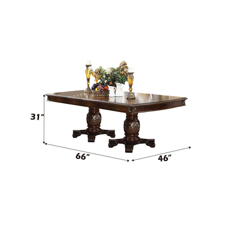 Chateau de Ville Espresso Double Dining Table - Ornate Home