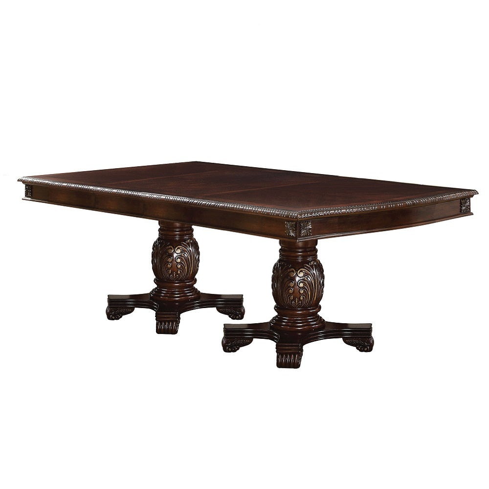 Chateau de Ville Espresso Double Dining Table - Ornate Home