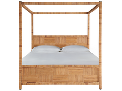 Chatham Natural Rattan King Poster Bed - Ornate Home