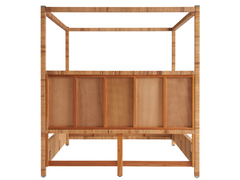 Chatham Natural Rattan King Poster Bed - Ornate Home
